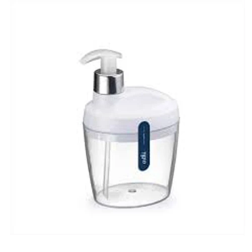 PORTA SABONETE LÍQUIDO CRISTAL BRANCO