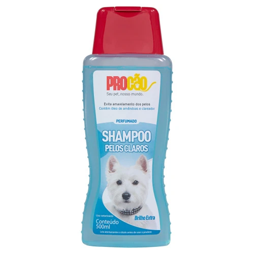 SHAMPOO PARA CÃES E GATOS PERFUMADO PELOS CLAROS PROCÃO FRASCO 500ML