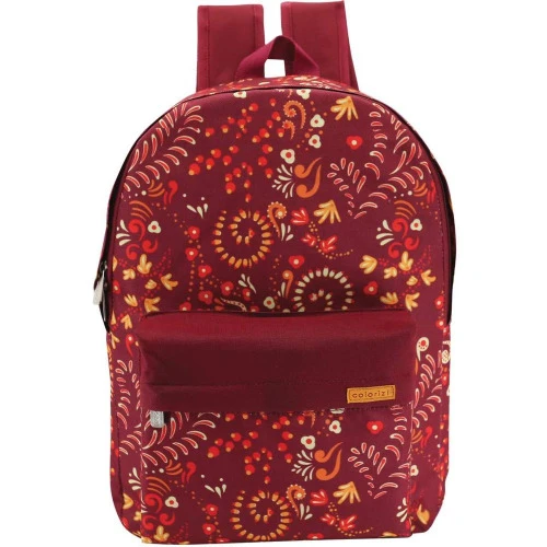 MOCHILA ESCOLAR OUTONO GD 1BOLSO VERMELHA