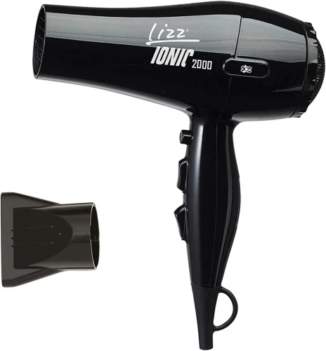 SECADOR DE CABELOS IONIC PRETO LIZZ PROFESSIONAL 110V 1800W