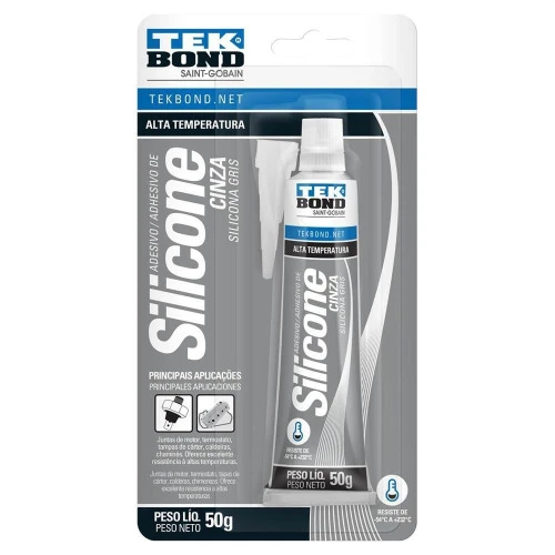 SILICONE ADESIVO PARA USO GERAL 50G CINZA