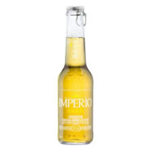 CERVEJA PILSEN PURO MALTE GOLD IMPÉRIO GARRAFA 210ML