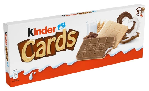 WAFER QUADRADO KINDER CARDS 128G