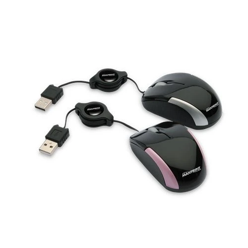 MOUSE MAXPRINT MINI PRATA PRETO USB 60604 7 UNIDADE