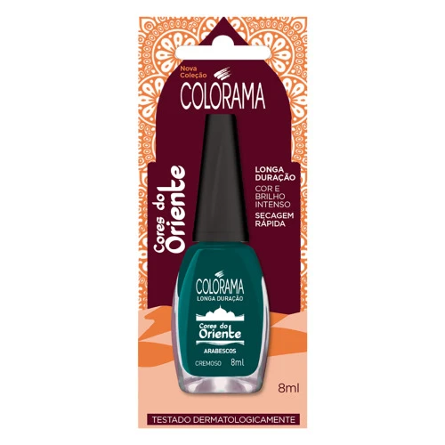 ESMALTE CREMOSO ARABESCOS COLORAMA CORES DO ORIENTE BLISTER 8ML