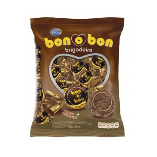 BOMBOM ARCOR BON O BON BRIGADEIRO 750G