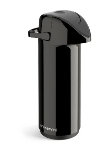 GARRAFA TÉRMICA UNITERMI VERONA 1L PRESSÃO PRETA