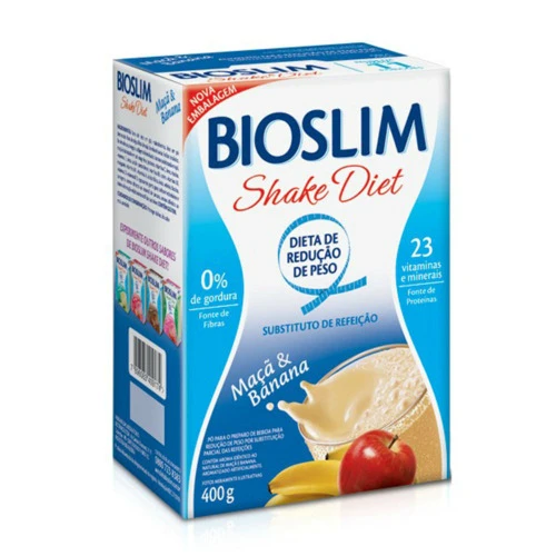 BIOSLIM SHAKE DIET MAÇA E BANANA 400G