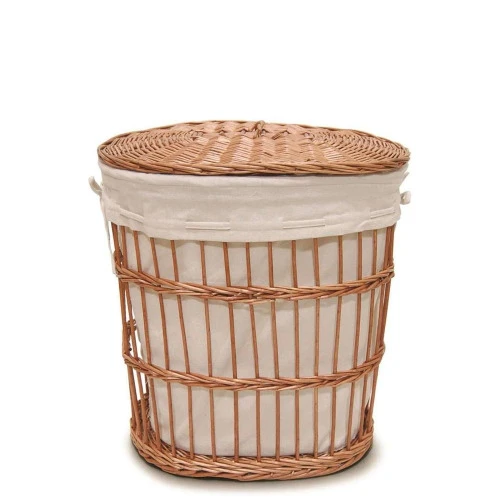CESTO OVAL WEEK YOI 41X30CM COM TAMPA FORRADO