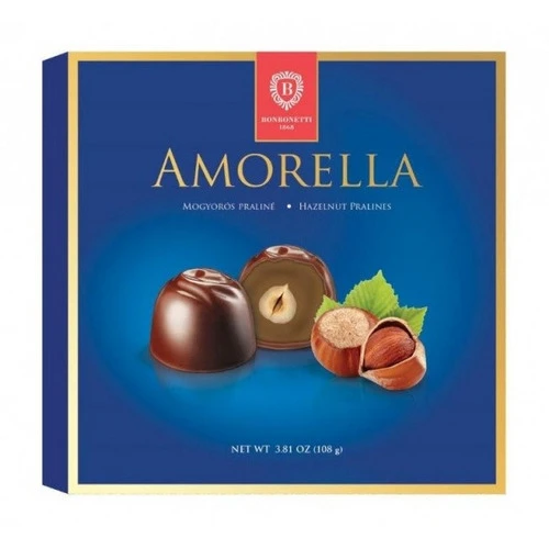 BONBONETTI BOMBONS COM AVELÃS INTEIRAS AMORELLA