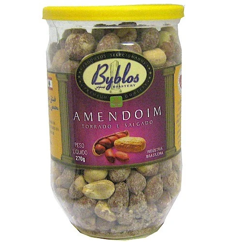 AMENDOIM GRAÚDO TORRADO E SALGADO BYBLOS 270G