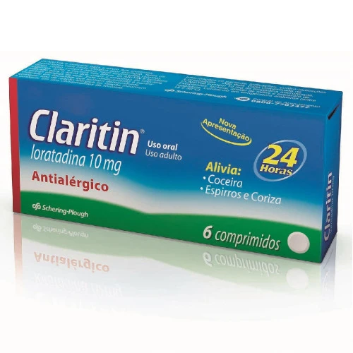 CLARITIN 10MG SCHERING PLOUGH 6 COMPRIMIDOS