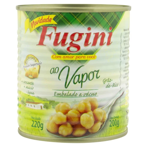GRÃO DE BICO EM CONSERVA FUGINI LATA 200G