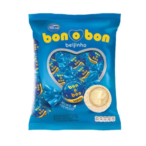 BOMBOM ARCOR BON O BON BEIJINHO 750G