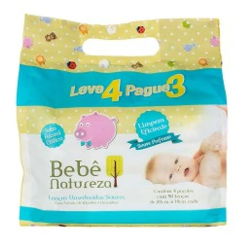LENÇOS UMEDECIDOS BEBÊ NATUREZA L4P3