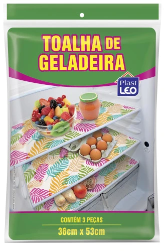 JOGO DE GELADEIRA ESTAMPADO 3 PEÇAS PLAST LÉO