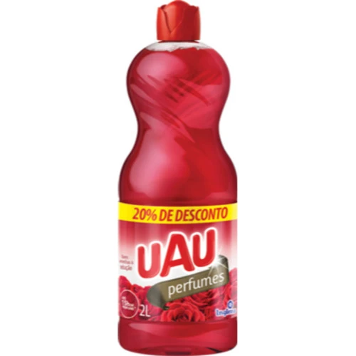 LIMPADOR MULTIUSO PERFUMADO UAU FLORES VERMELHAS 2L