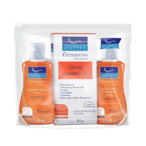 PROMOCIONAL NUPILL SABONETE LÍQUIDO LOÇÃO VIT C 2X60ML 30G