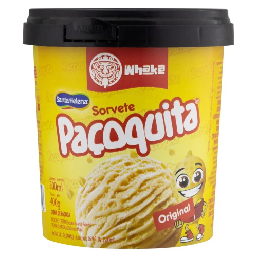 SORVETE PAÇOQUITA ORIGINAL WHAKA POTE 500ML