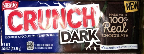 BARRA CHOCOLATE CRUNCH DARK 44G