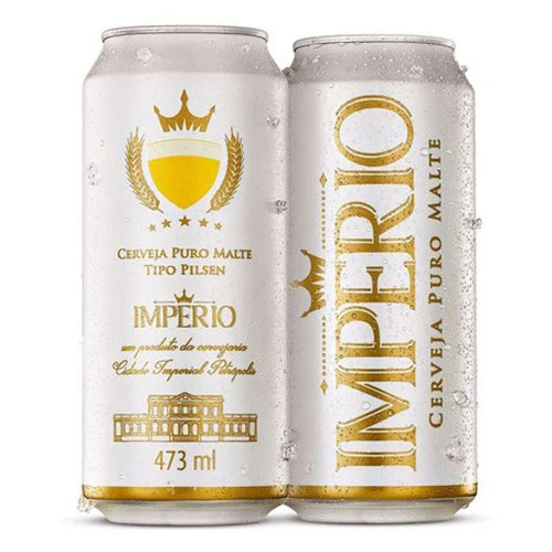 CERVEJA PILSEN PURO MALTE IMPÉRIO LATA 473ML
