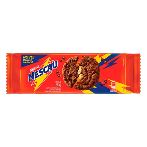 BISCOITO COOKIE NESCAU NESTLÉ PACOTE 60G
