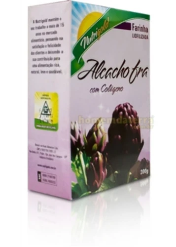 FARINHA DE ALCACHOFRA LIOFILIZADA COM COLÁGENO NUTRIGOLD 200G