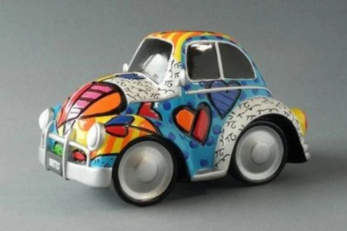 CAR FIGURINE ROMERO BRITTO BEETLE