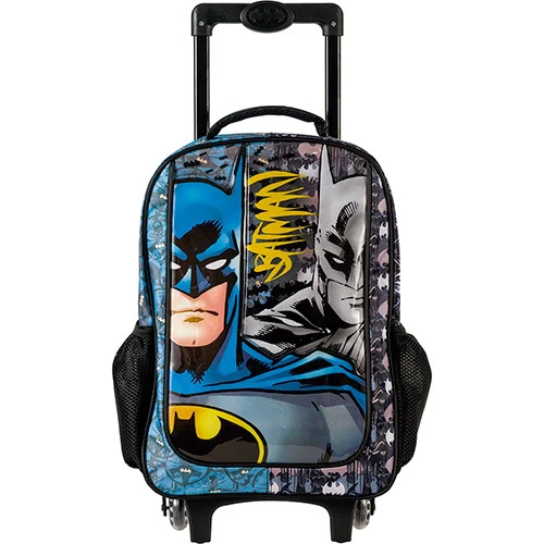 MOCHILA DE CARRINHO GRANDE BATMAN FACES XERYUS