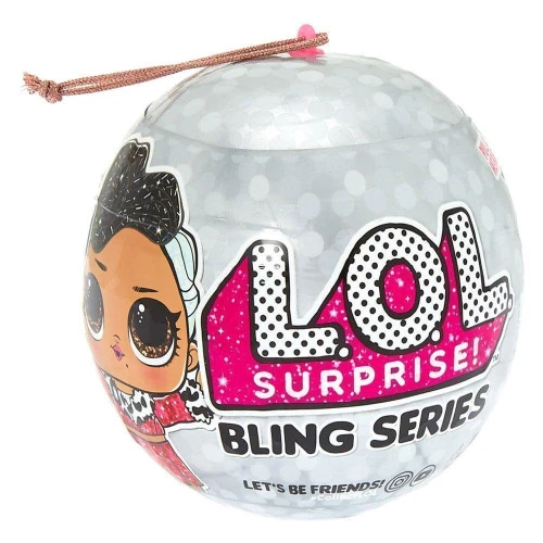 MINI BONECA SURPRESA - LOL - LIL OUTRAGEOUS LITTLES - BLING SERIES - 7 SURPRESAS - CANDIDE