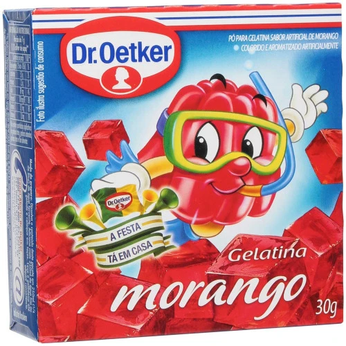 GELATINA DR OETKER MORANGO