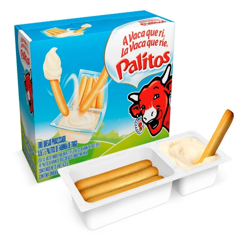 QUEIJO PROCESSADO UHT PALITOS A VACA QUE RI 140G 4 UNIDADES