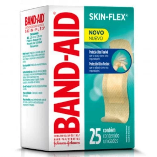 CURATIVO BAND-AID SKIN-FLEX STANDARD 25 UNIDADES
