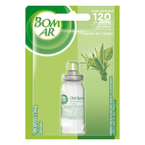 NEUTRALIZADOR DE ODORES FRESCOR DO CAMPO CLICK SPRAY BOM AR BLISTER 12ML REFIL