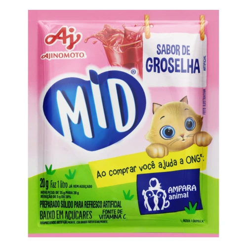 REFRESCO EM PÓ GROSELHA 25G MID