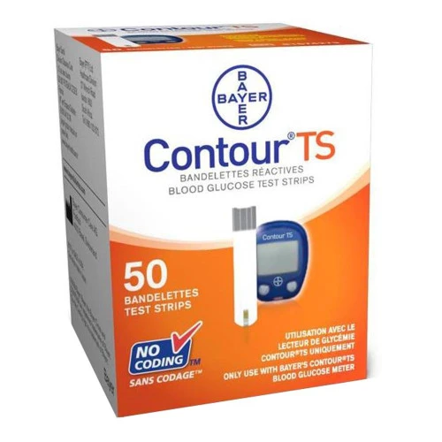 KIT MONITOR DE GLICEMIA CONTOUR TS BAYER COM 50 TIRAS