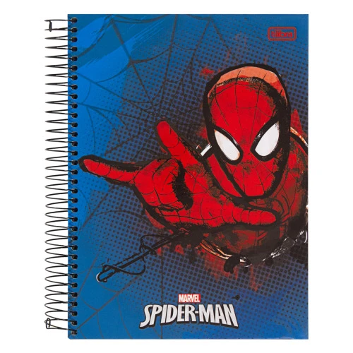 CADERNO CAPA DURA ESPIRAL SPIDER MAN TILIBRA 200MM X 275MM 200 FOLHAS