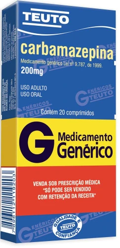 CARBAMAZEPINA 200 MG 20 COMPRIMIDOS TEUTO GENÉRICO