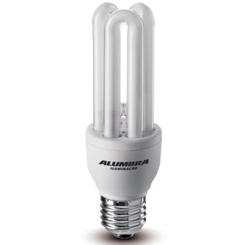 LAMPADA FLUORESCENTE 19W 3U 127V BR 8000H E27 ALUMBRA