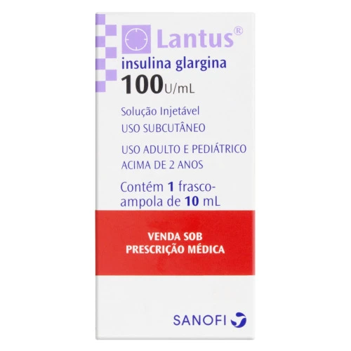 LANTUS 100U ML SANOFI CAIXA 10ML 1 FRASCO AMPOLA SOLUÇÃO INJETÁVEL