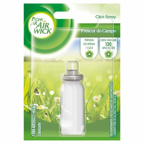 NEUTRALIZADOR DE ODORES FRESCOR DO CAMPO CLICK SPRAY BOM AR BLISTER 12ML REFIL