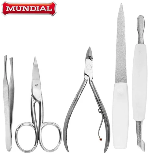 JOGO DE MANICURE FEMININO 5 PEÇAS MUNDIAL