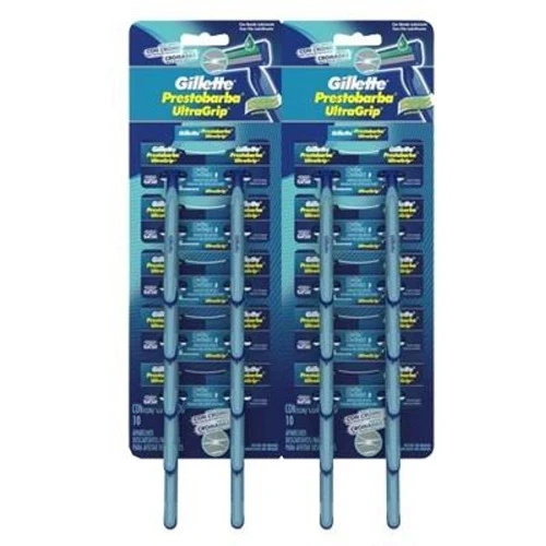 APARELHO DE BARBEAR GILLETTE PRESTOBARBA ULTRAGRIP MÓVEL CARTELA COM 20 UNIDADES