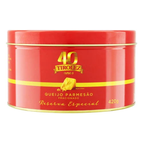 QUEIJO PARMESÃO FRACIONADO RESERVA ESPECIAL TIROLEZ 420G