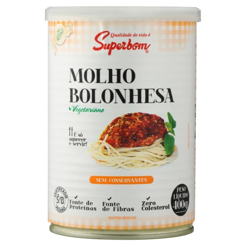 MOLHO DE TOMATE BOLONHESA SUPERBOM LATA 400G