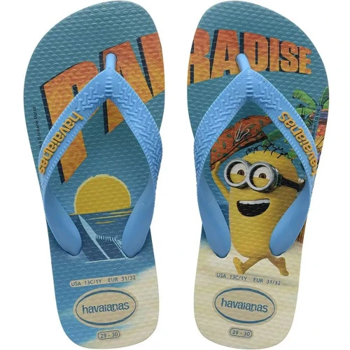 SANDALIA HAVAIANAS MINIONS FC 31 32 AMAR C BCO