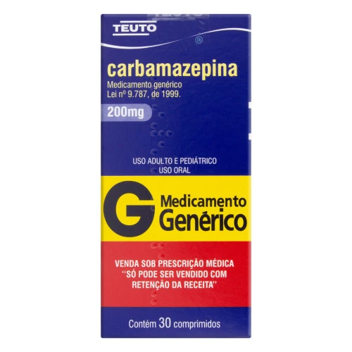 CARBAMAZEPINA 200MG TEUTO CAIXA 30 COMPRIMIDOS