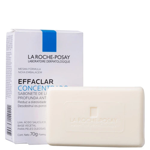 SABONETE FACIAL LA ROCHE POSAY - EFFACLAR CONCENTRADO LA ROCHE-POSAY - 70G
