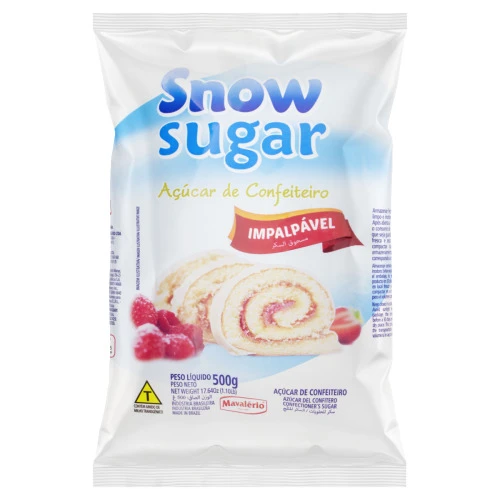 AÇÚCAR CONFEITEIRO SNOW SUGAR PACOTE 500G