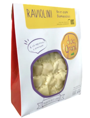 MASSA DUE GRANI 300G RAVIOLINI BRIE DAMASCO